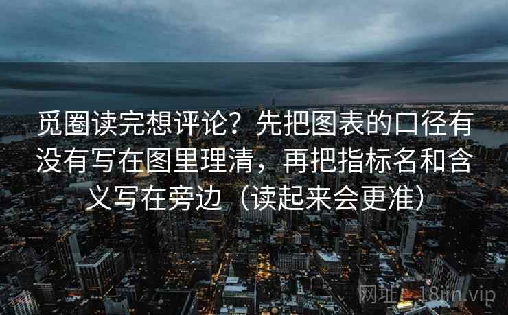 觅圈读完想评论？先把图表的口径有没有写在图里理清，再把指标名和含义写在旁边（读起来会更准）